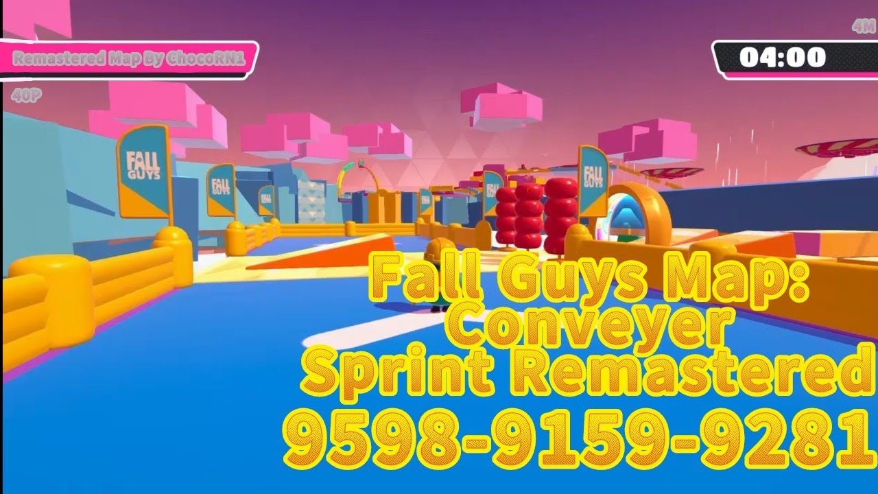 Fall Guys Run Map Fall Guys Map: Conveyor Sprint Remastered - YouTube