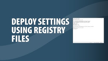 Deploy Settings Using Registry Files | ISL Online Remote Desktop