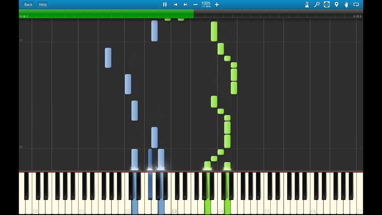 Pokemon X & Y - Santalune City Theme Piano Arrangement (Synthesia)