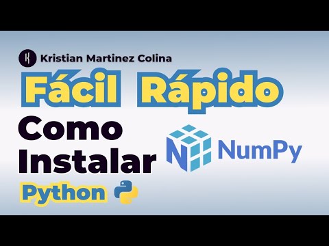 Como instalar Numpy en Python #estudiantesdesistemas instalar Numpy ...