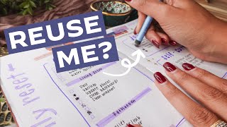 5 MORE Reusable Bullet Journal Planner Spread Ideas You Should Try to Save Pages & Time! 5 MORE Reusable Bullet Journal Planner Spread Ideas You Should Try to Save Pages & Time!