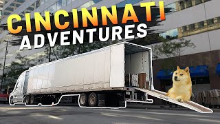 DOWNTOWN Cincinnati Ohio PICKUP Was A NIGHTMARE! Broker Scam! FLOOR LOAD, Minnesota Bound CHEAP RATE