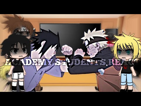 Academy students react to future ( Naruto vs Sasuke) // Naruto
