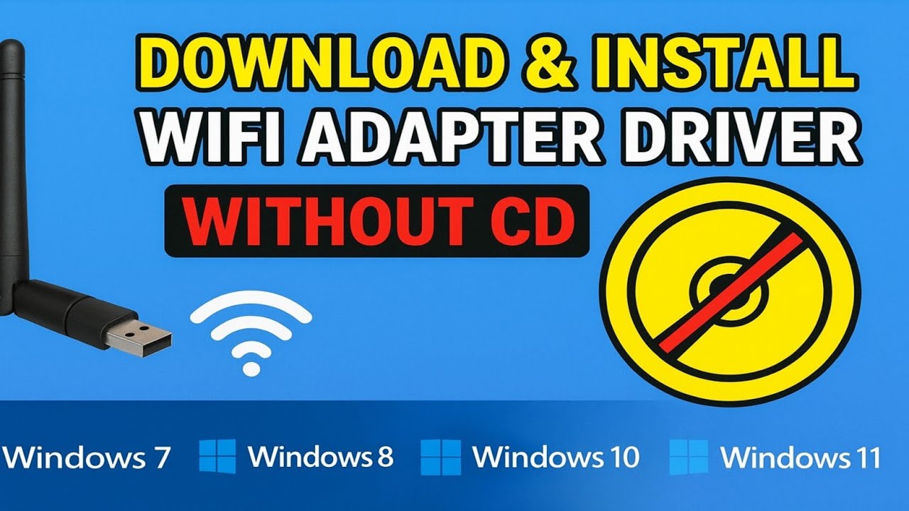HOW TO INSTALL USB WIFI || WiFi Driver Installation Without CD || Easy ...