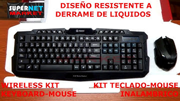Black wireless kit Keyboard and Mouse