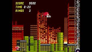 Is it possible to beat Knuckles in Sonic 2 without pressing left or right?