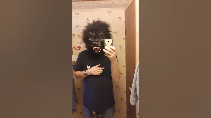 Dog goes crazy about mask.