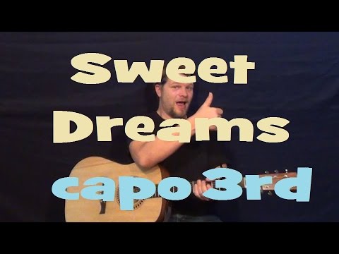 Sweet Dreams (Eurythmics) Easy Strum Guitar Lesson - Chord How To Play Tutorial