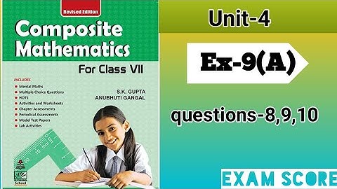 Composite mathematics class 7 percentage and it