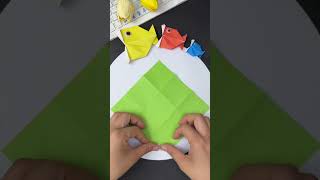 Big fish eats small fish handmade origami tutorial Come and try it parent-child handmade handmad