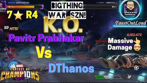 R4 Pavitr Prabhakar Gameplay | Cooking 🍳 Deathless Thanos | BigThing War Season | MCOC