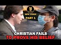 P1  christian refuses every evidence against christianity  mansur  speakers corner