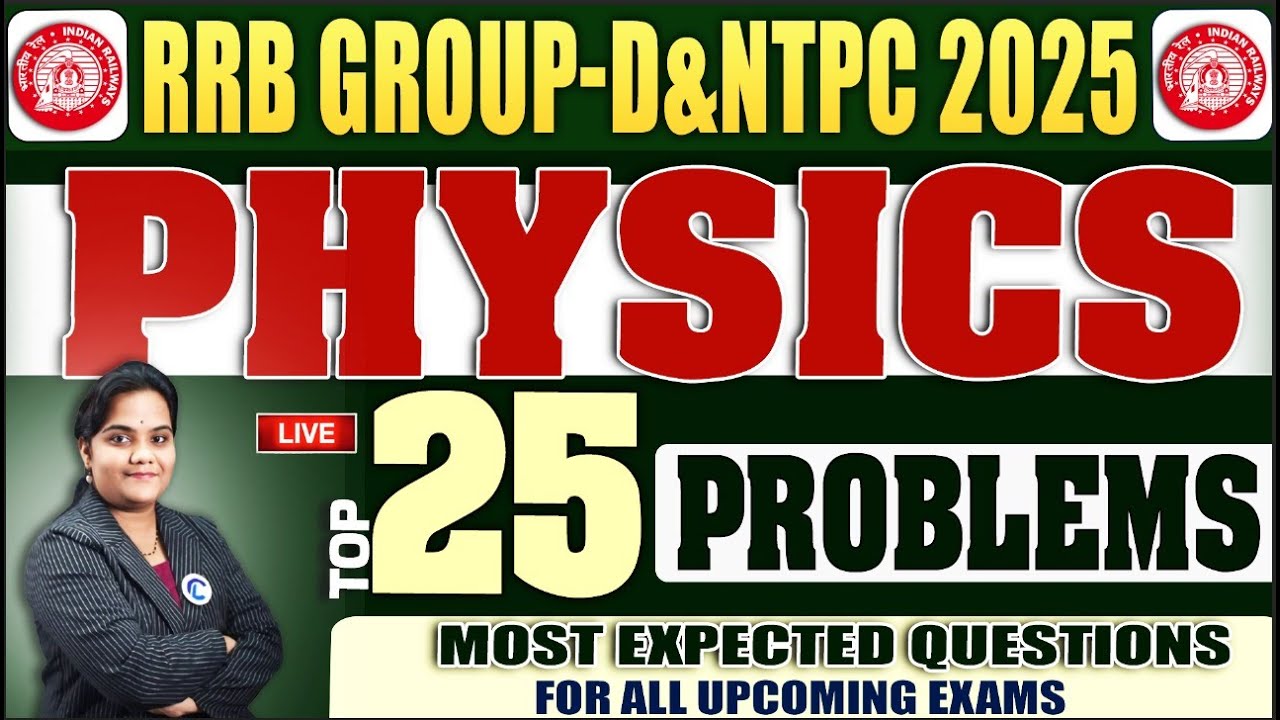 PHYSICS PROBLEMS MARATHON MOST IMP QUESTIONS FOR ALL APPSC/TGPSC GROUPS, SI, SSC, RAILWAY RRB, RPF