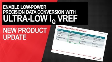 NPU: Enable low power precision data conversion with industry’s lowest-IQ voltage reference