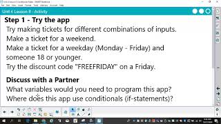 AP CSP U4 L8 Conditionals Make