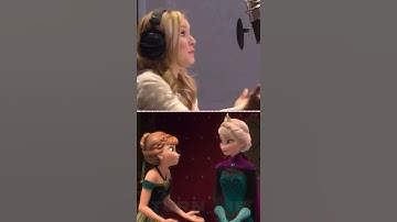 Behind the Voice: Kristen Bell" Idina Menzel (FROZEN) #shorts #cartoon #actor