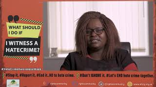 Hate Crime Awareness Week  #StopIt #ReportIt... NO TO #HATECRIME  Everything Human Rights