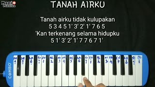 TANAH AIRKU (IBU SUD)  - Not pianika