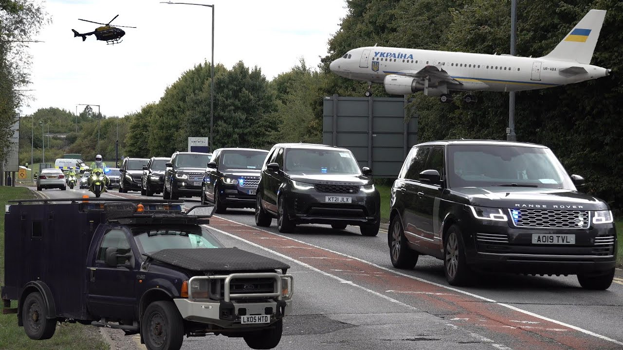 Huge security operation for world leaders leaving London after the funeral ✈️ 🌍