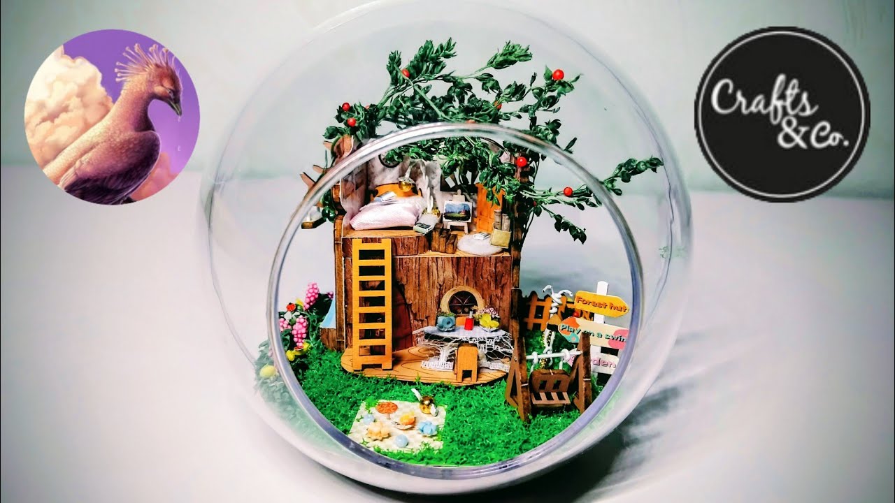 Treehouse TUTO DIY miniature ball dollhouse Crafts & co - Action 