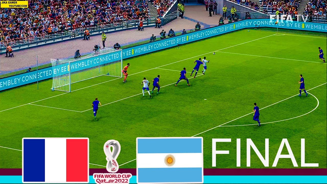 PES France vs Argentina FINAL FIFA World Cup 2022 Qatar Full Match Gameplay