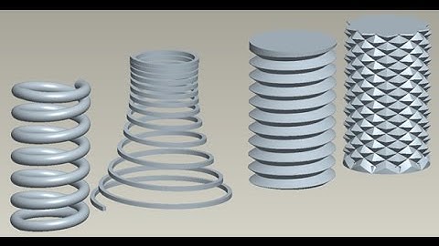 Learn to create complete Bolt and Spring in CREO 2.0|Helical Sweep