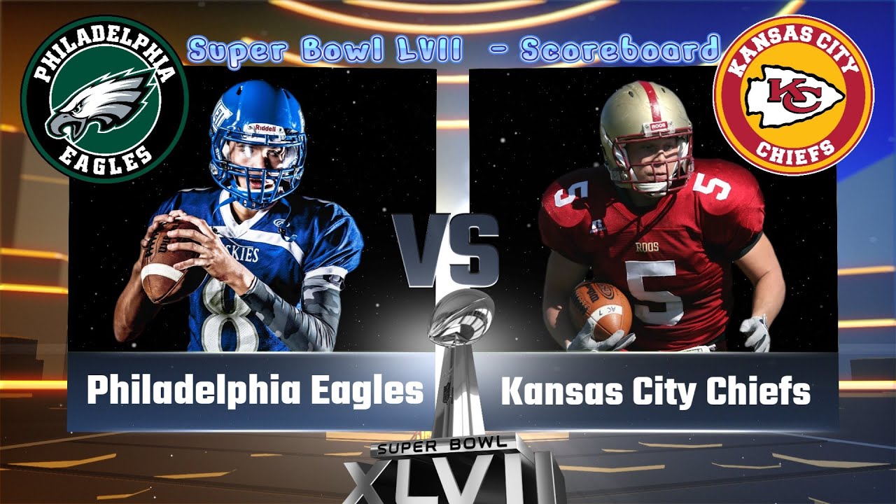 Philadelphia Eagles vs Kansas City Chiefs NFL Live Scoreboard/ Interga