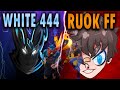 WHITE 444 VS RUOK FF | وايت ضد ريوك مباراة الانتقام بين الاساطير