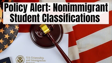 Policy Alert: Nonimmigrant Student Classifications US Immigration Tips  US Immigration News Policy