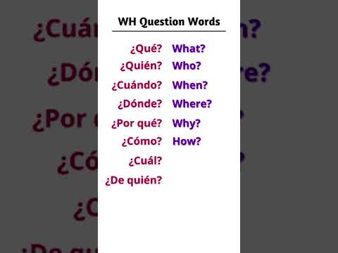 aprende las WH