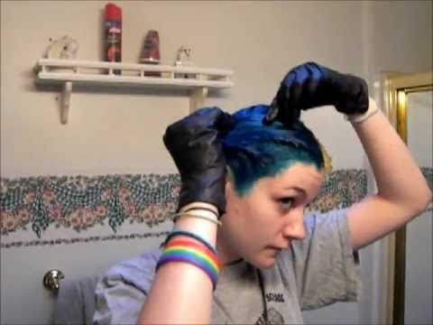 How To Dye Half Half Hair Youtube