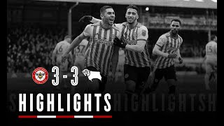 Match Highlights: Brentford 3 Derby County 3