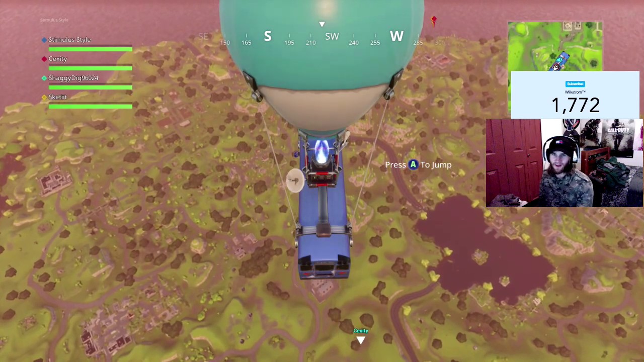 Wiikstrom's First Ever Game of Fortnite (Before Season 1)