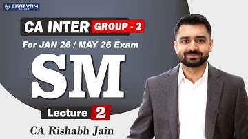 CA Inter Strategic Management Lecture 2 | For Jan  26/May 26 Exam | CA Rishabh Jain #cainter #sm