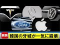 【韓国バッテリーの牙城が世界規模で崩壊】テスラ、メルセデス・ベンツ、フォルクスワーゲン、フォード、アップルが脱韓国をついに宣言！