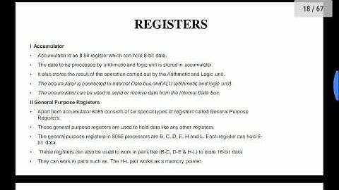 Part 1- Internal Architecture of 8085 Microprocessor