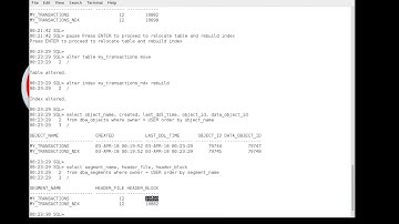 Data Object ID and Last DDL Time