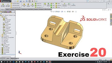Solidworks Part Design Tutorial for beginners  Exercise 20