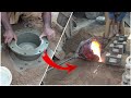 Pipe Flange Spigot metal casting on underground