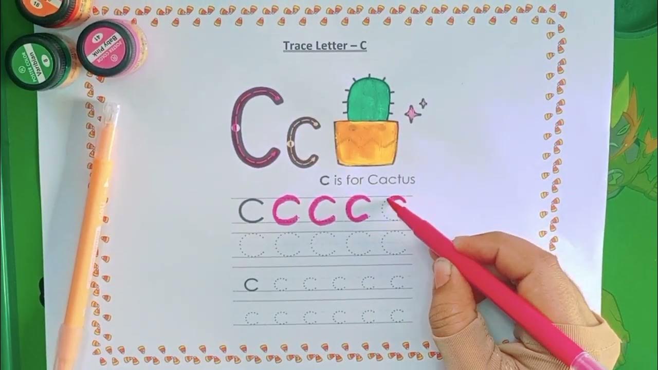 Write the Letter C| How to write Capital and Small English Alphabet ...