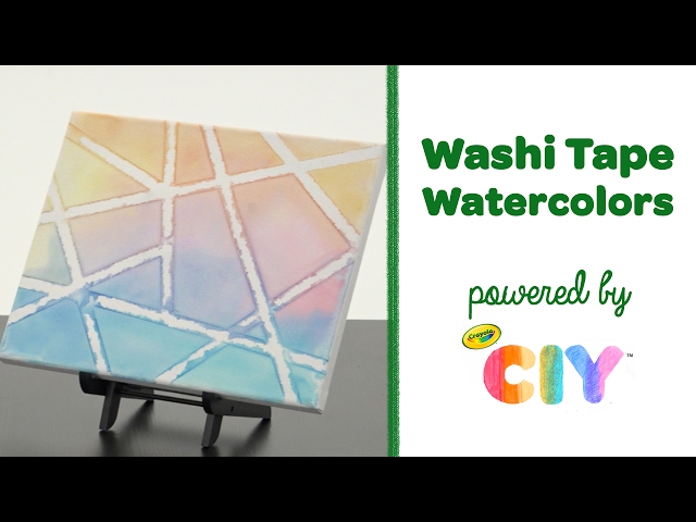 Crayola CIY: Create It Yourself - Washi Tape Watercolors DIY Canvas 
