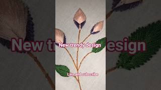 Trending design using simple satin stitch#embroidery#trending#trendingshorts#trend#shorts#design#diy