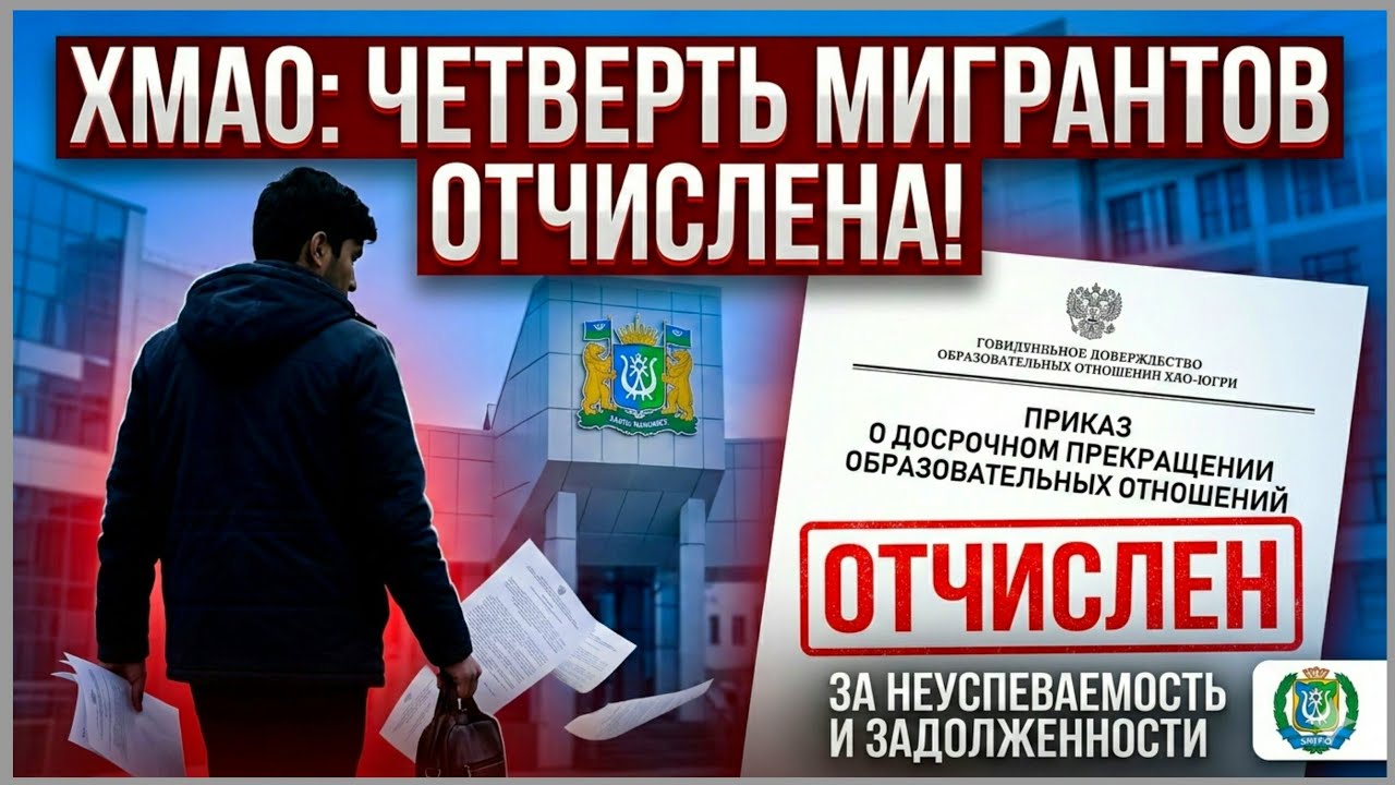 Власти ХМАО отчислили четверть студентов-мигрантов за неуспеваемость.