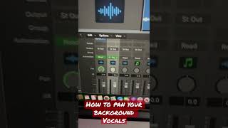 How To Pan Your Background Vocals In logic Pro 🎵
