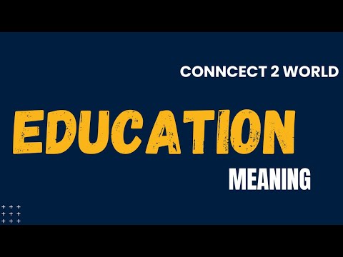 What Does education  Means || Meanings And Definitions With Example in ENGLISH