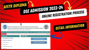 Direct second year engineering admission 2023-24/How to fill form online registration form 2023.