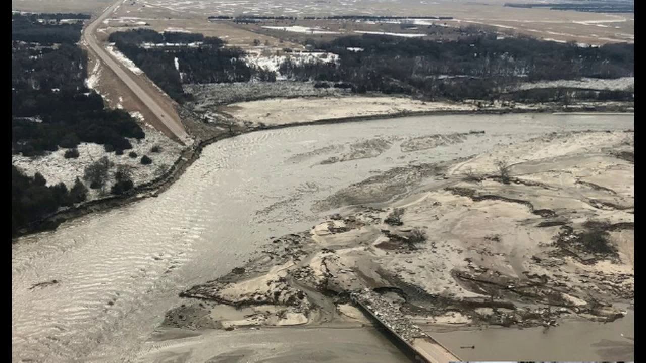 Deadly Ice Jam Destroys Spencer Dam, Takes Out Highway 281 Bridge YouTube