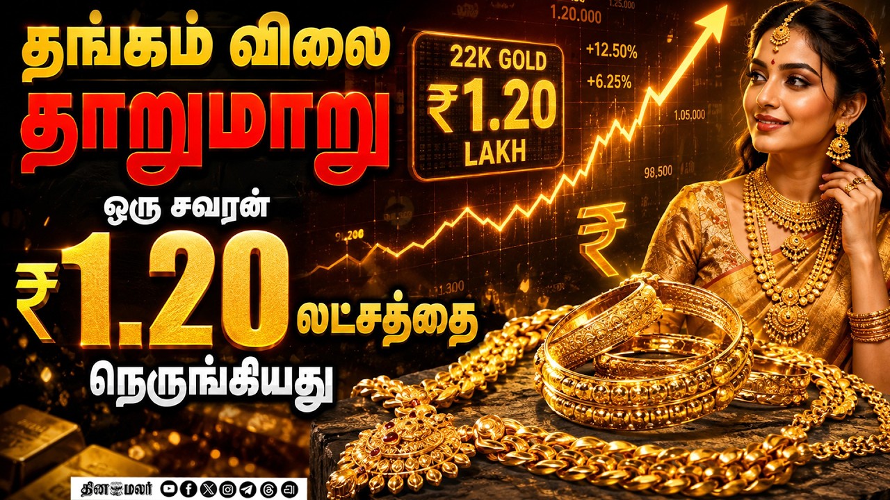 பயமுறுத்தும் தங்கம் விலை₹ 1.2 லட்சத்தை நெருங்கியது | Gold Rate | Silver Rate | Chennai