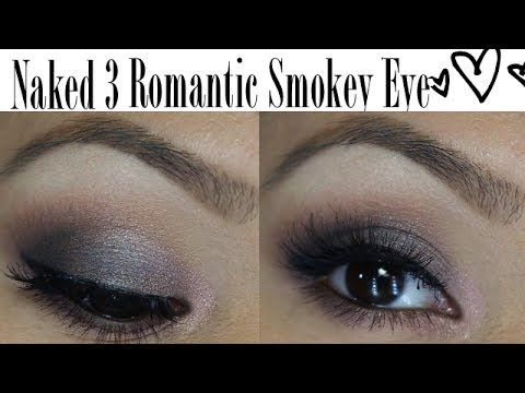 Romantic Smokey Eye: Urban Decay Naked 3 Palette Tutorial - YouTube
