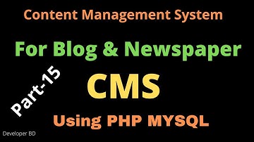 How to Upload post in php | Content Management System(CMS) Tutorial | Part-15